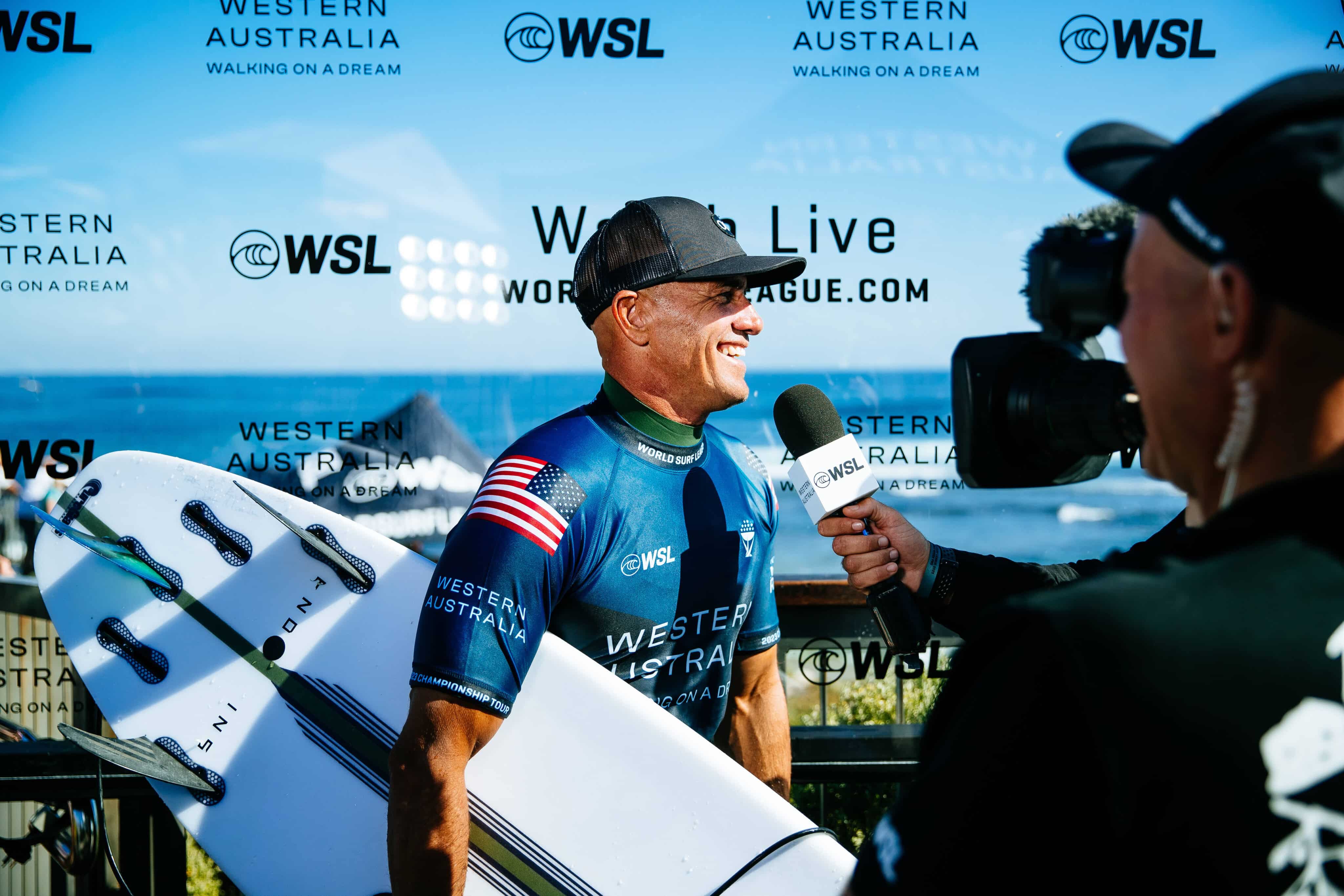 Kelly Slater kicked off the Championship Tour for the first time in 30 years