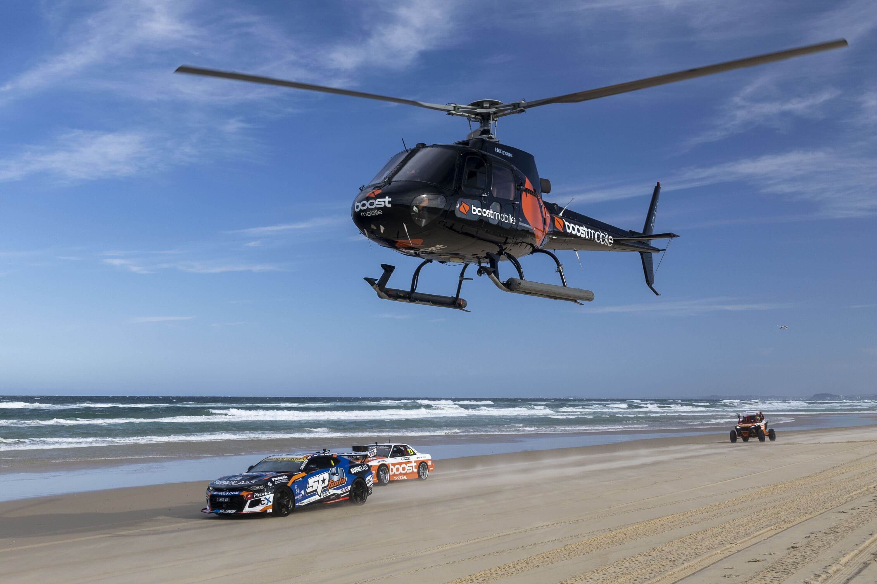 Supercars Hit the Beach in Style Ahead of Boost Mobile Gold Coast 50
