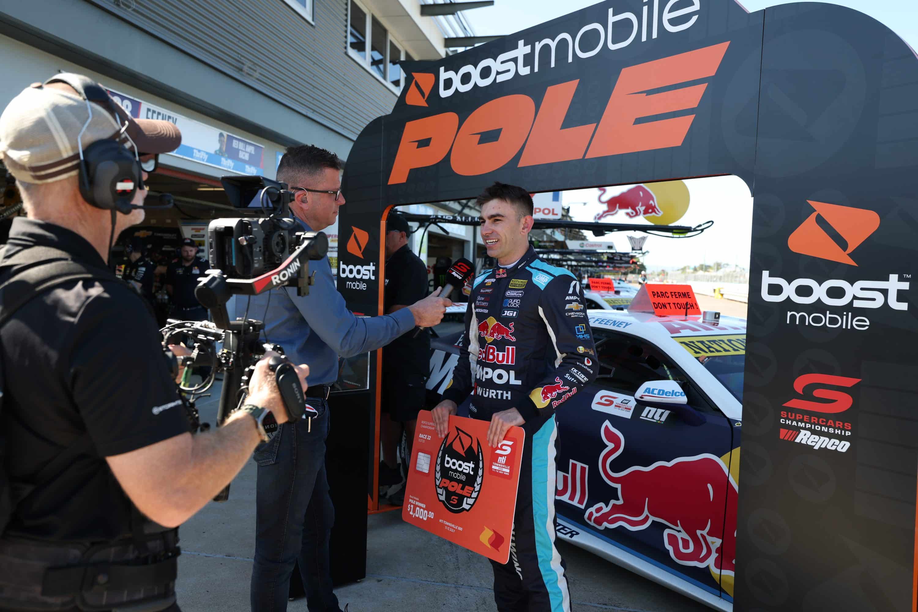 Broc Feeney has secured pole for Race 22 at the Townsville 500, marking his 10th of 2025.