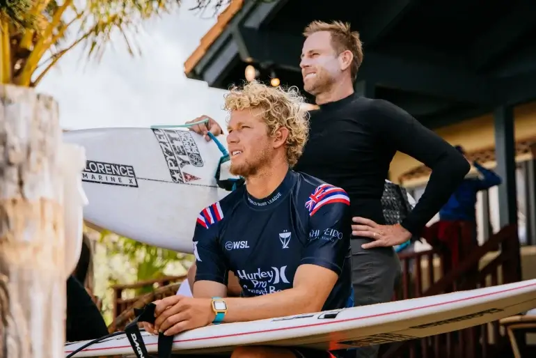 Three-time world champion John John Florence withdraws from 2026 CT to continue family travels, with Ramzi Boukhiam awarded season wildcard.