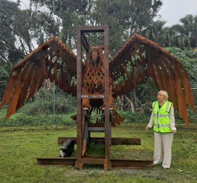 Beloved Kirra Eagle Sculpture Returns to the Gold Coast