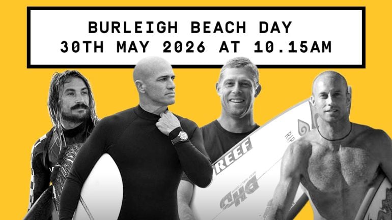 Watch Kelly Slater & Mick Fanning clash at Sessions Surf Festival, Burleigh Heads. Free live music, & surf action Saturday 30 May.