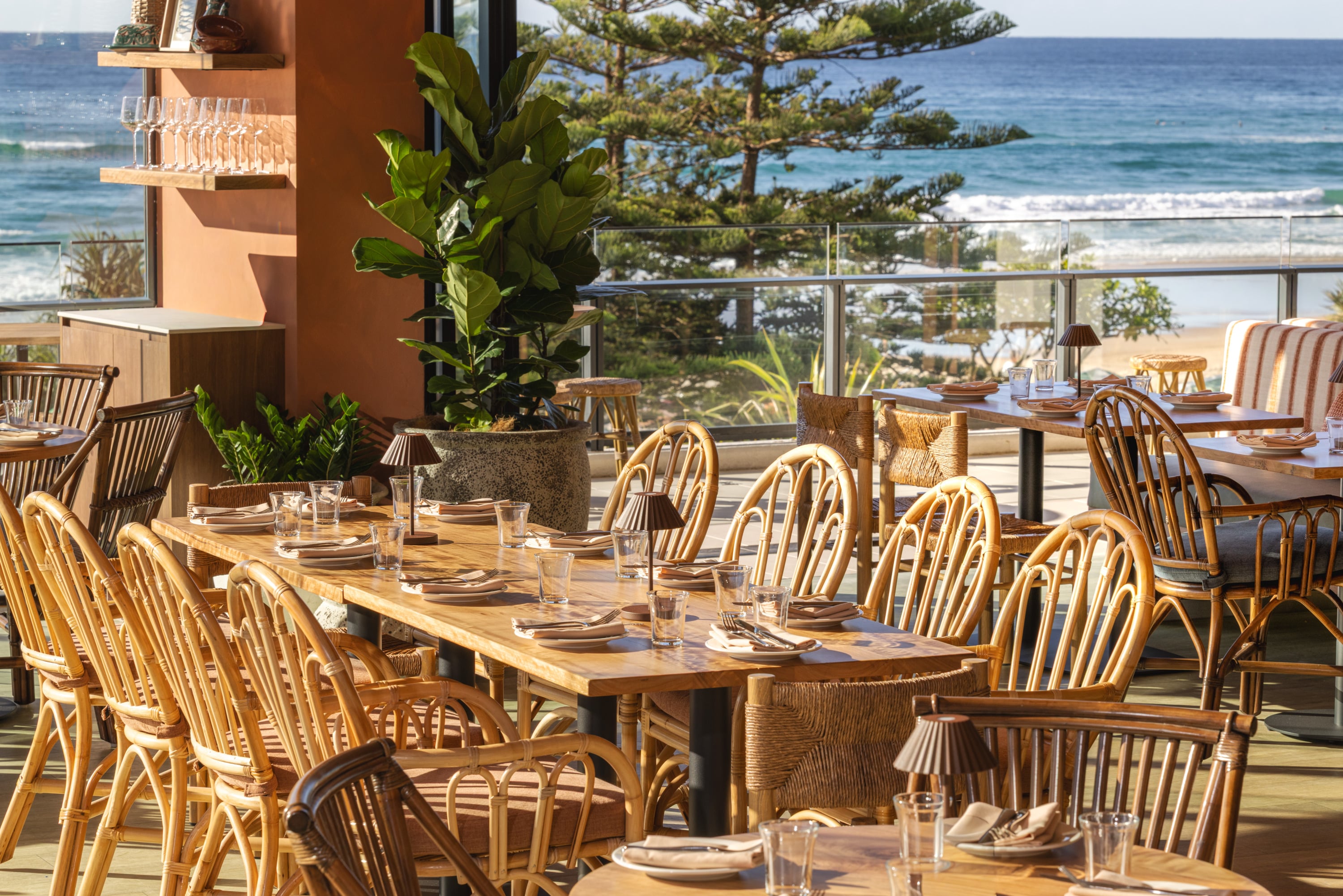 Sip spritzes at Valentina Surfers Paradise, the Gold Coast's brand-new Mediterranean restaurant boasting coastal flavours.