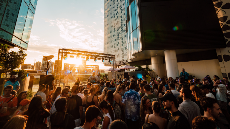 Shouse performs live at W Brisbane's SUN Deck for the finale of the W Presents Local Sessions national tour.