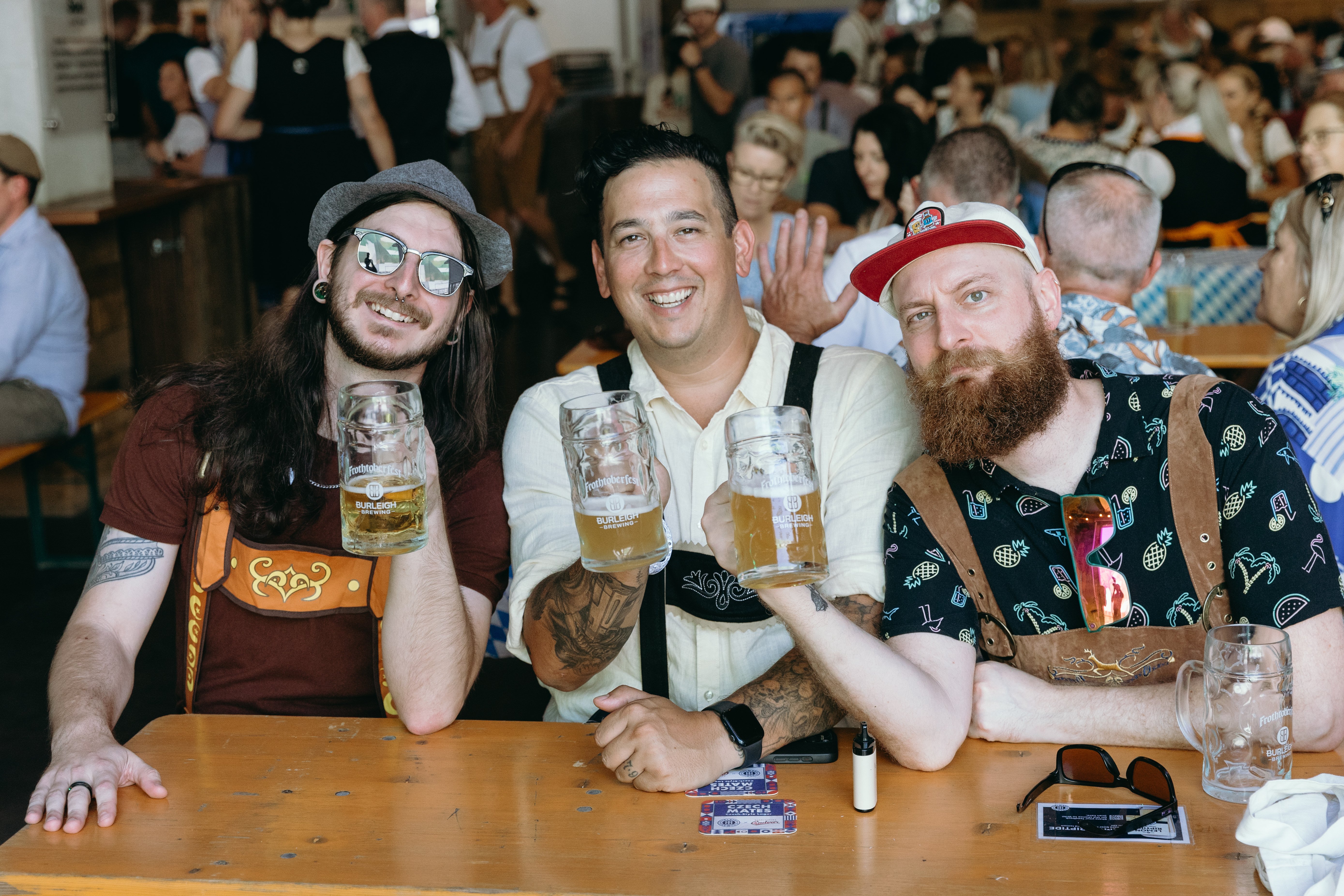 Celebrate Frothtoberfest on October 17 at Burleigh Brewing with authentic German beers, pretzels, sausages and music.