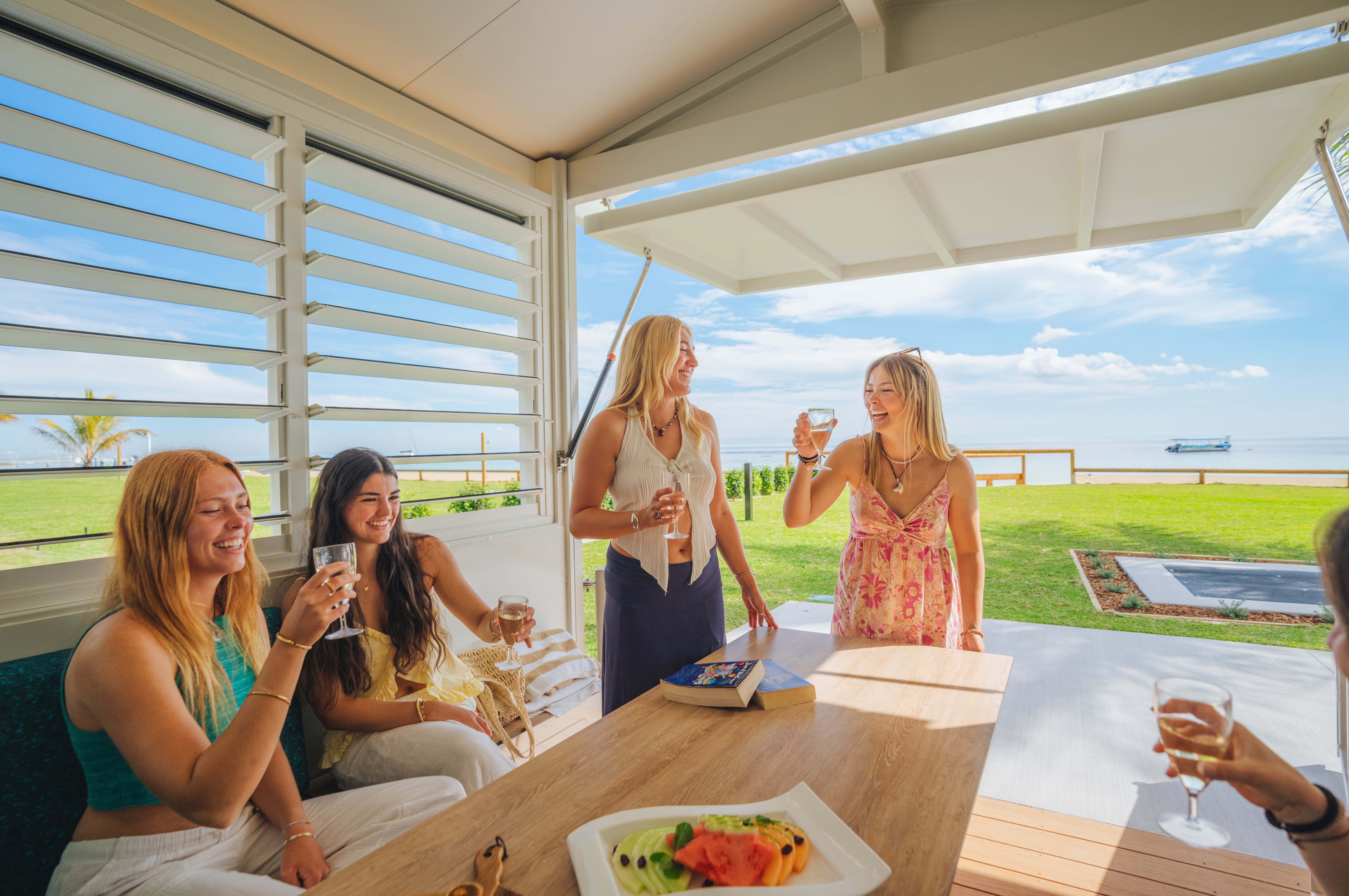 Tangalooma Dunes Cabanas Launch on Moreton Island